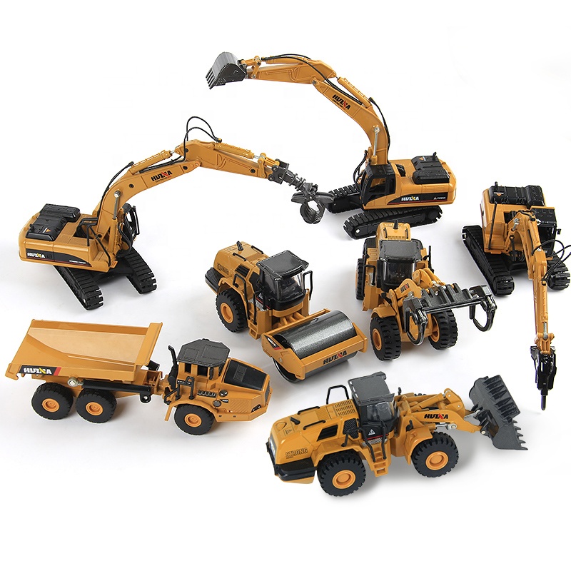 HUINA Alloy Diecast Excavator 1:50 Engineering Construction Model