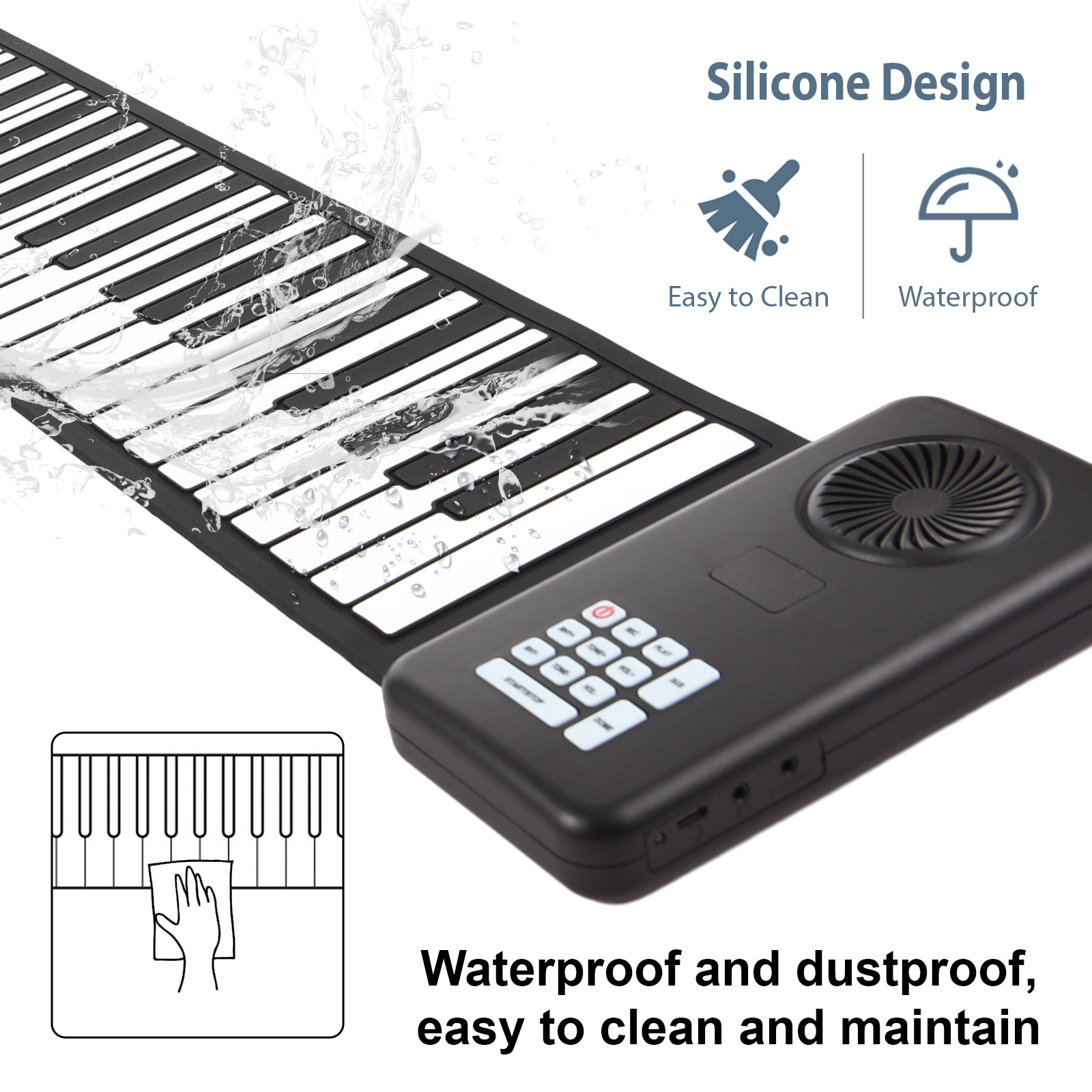 電子ピアノ 折りたたみ式88鍵電子ピアノ ポータブルキーボード 初心者