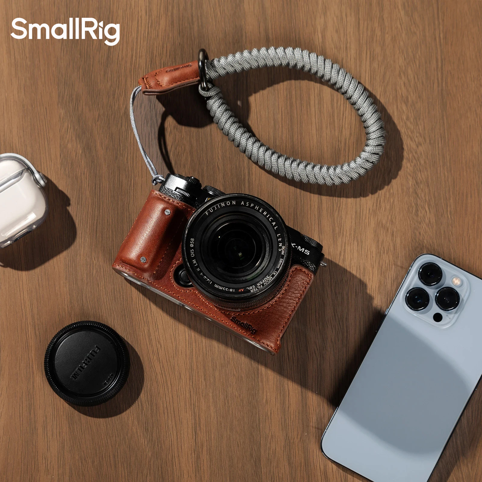 Smallrig Camera Leather Half Case Kit for FUJIFILM X-M5 Universal