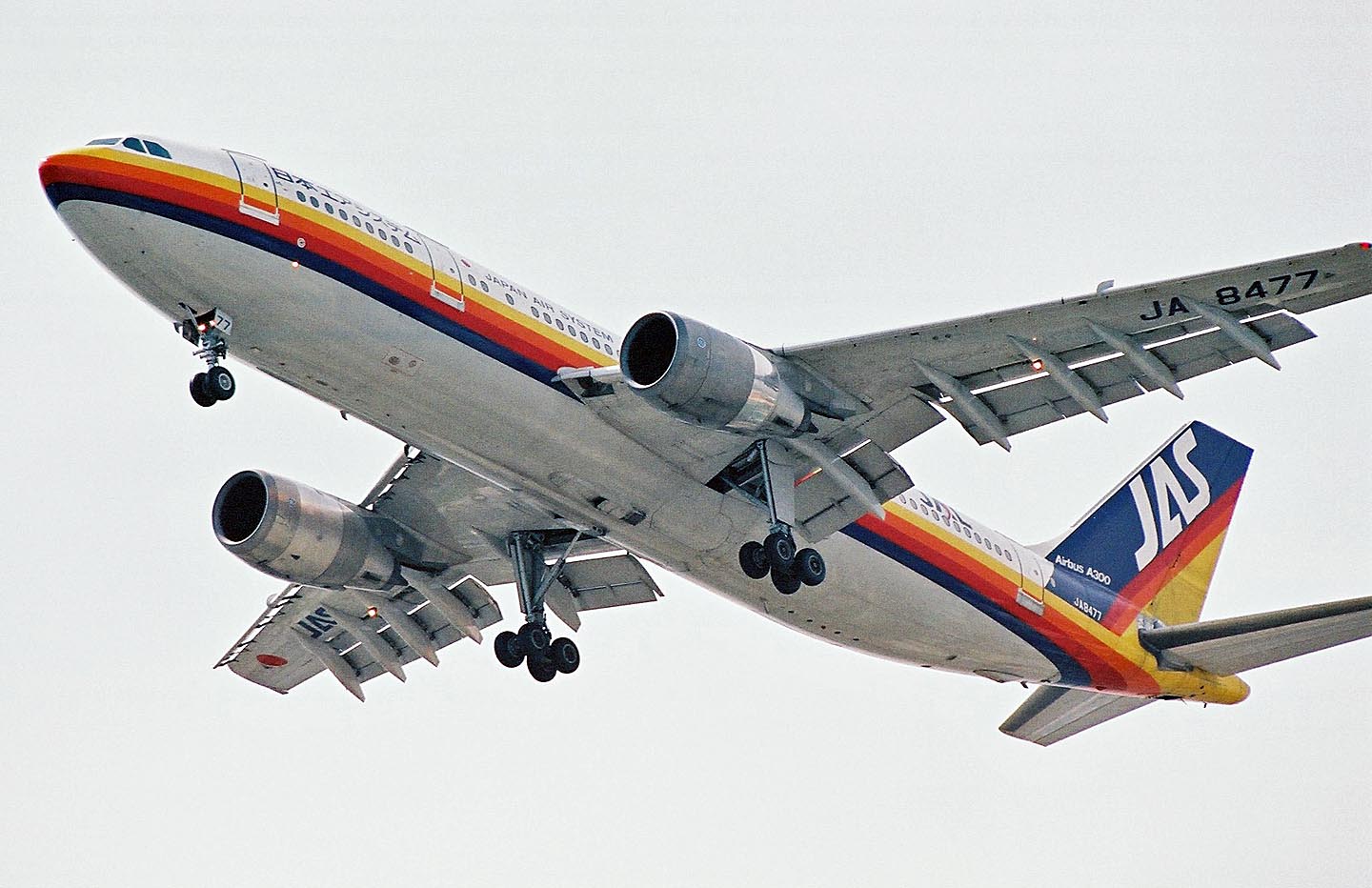 JF JAS 日本エアシステム A300B4-200 1/200 JA8263 J Fox Models JF