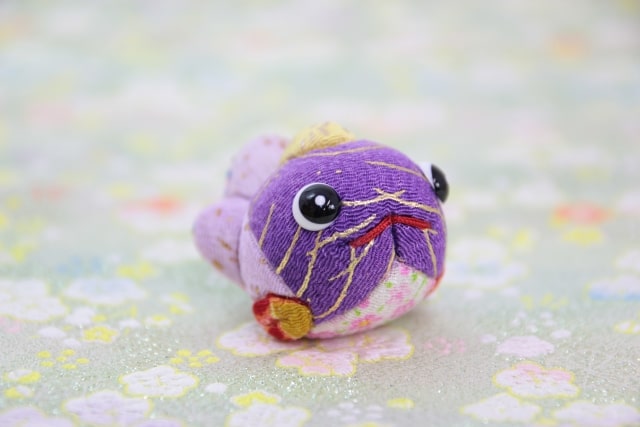 金魚の木目込み人形ができあがりました。 | 岡崎市｜味岡人形｜雛人形