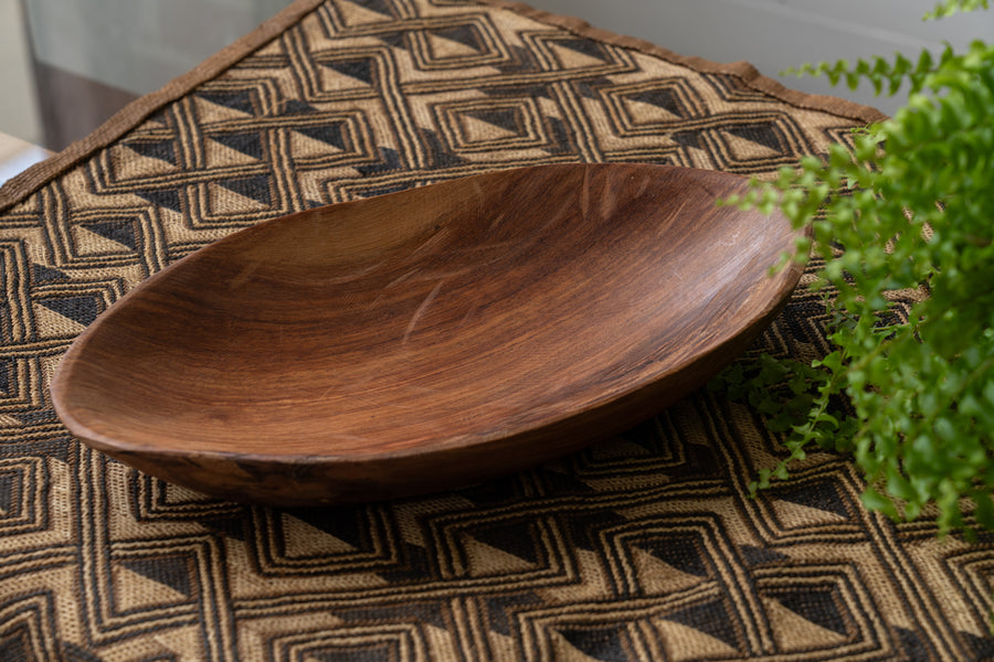 アフリカ産 ウッドプレート 】木製プレート-ヴィンテージラグ専門店