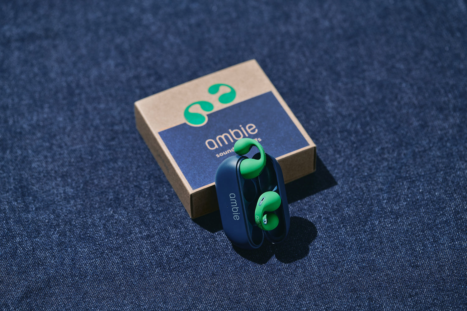 ambie sound earcuffs AM-TW02 Green × Indigo – ambie STORE