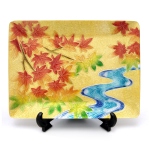 飾皿・18×24 金地牡丹「安藤七宝店オンラインショップ」