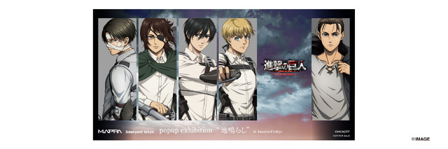 進撃の巨人 リヴァイ ハンジ A3クリアポスター ベースヤードトーキョー