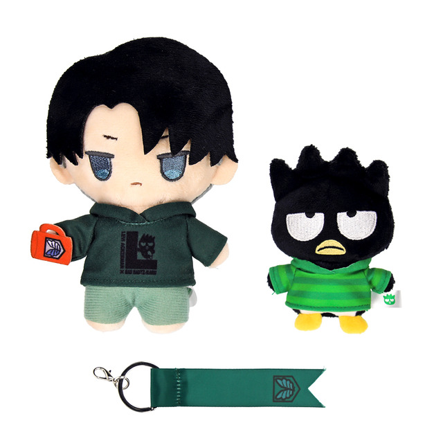 進撃の巨人」×「サンリオ」リヴァイがバッドばつ丸とお掃除!? エレンは