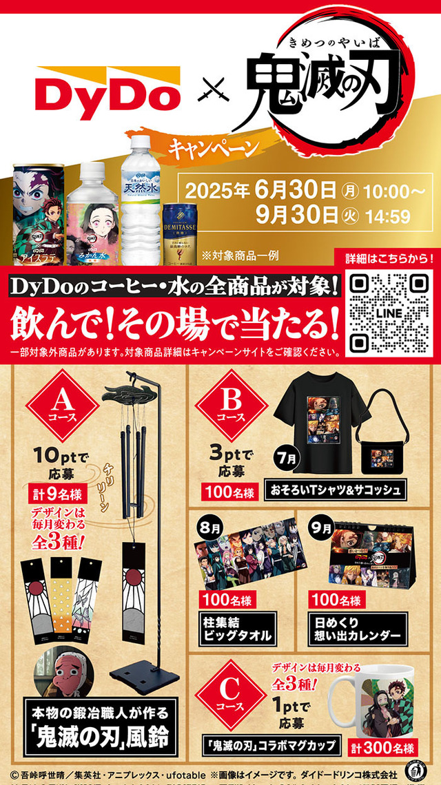 ダイドー×鬼滅の刃 キャンペーン A賞 鍛冶職人が作る「鬼滅の刃 」風鈴