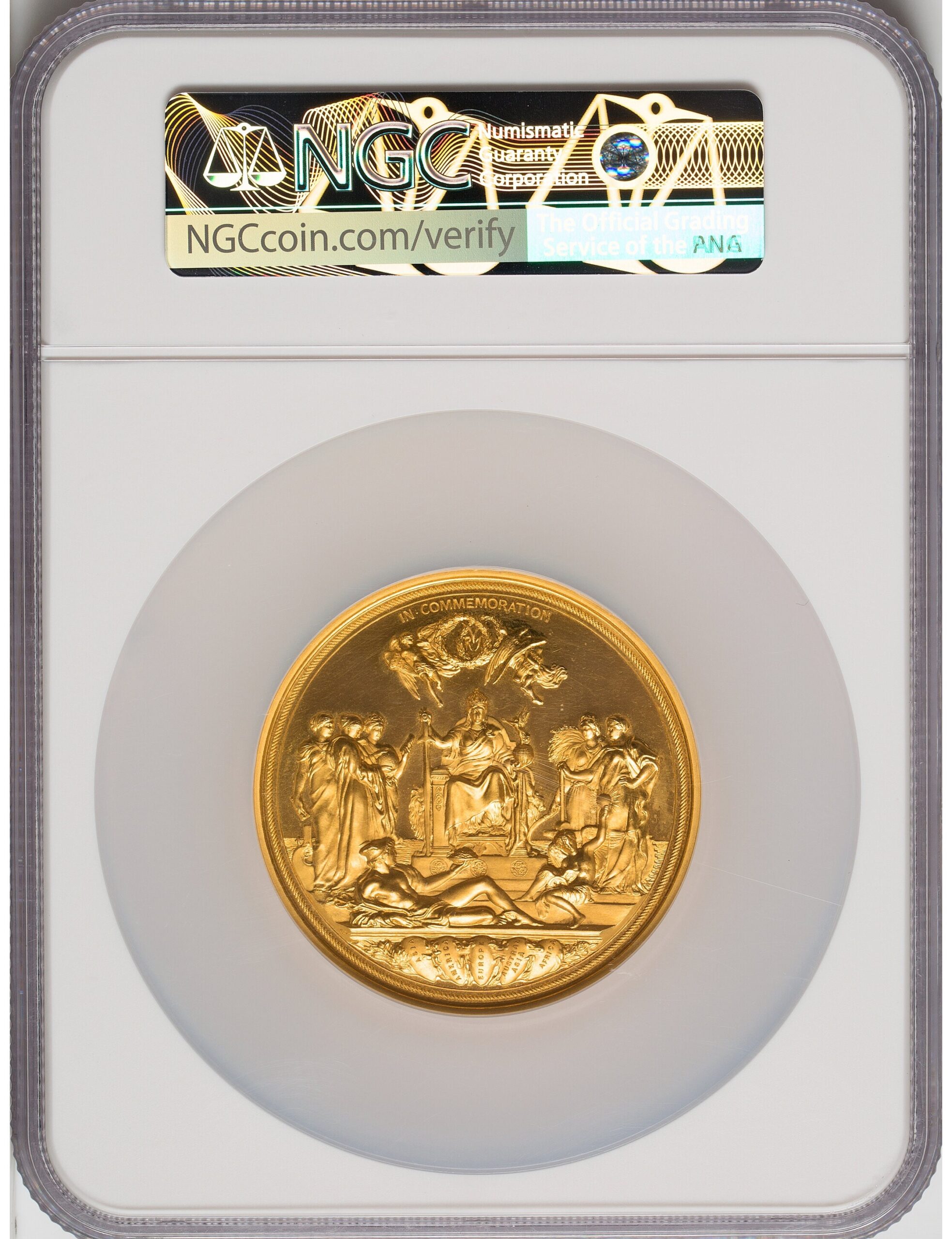 PF62UC】1887年ヴィクトリア女王戴冠50周年記念大型メダル