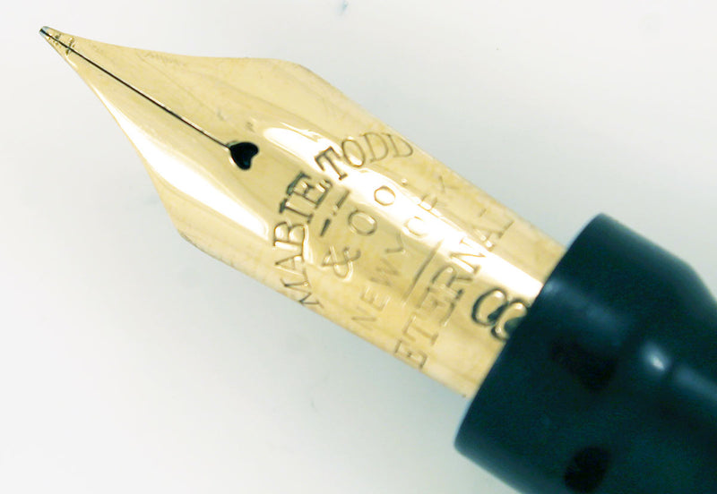 1920s MABIE TODD SWAN ETERNAL #48 BLACK HARD RUBBER FOUNTAIN PEN
