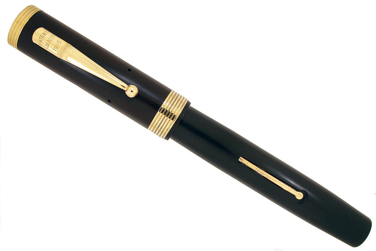 1920s MABIE TODD SWAN ETERNAL #48 BLACK HARD RUBBER FOUNTAIN PEN