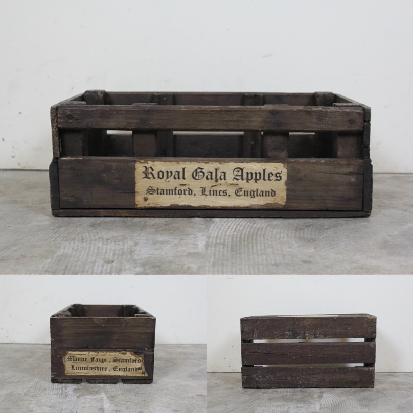 37】明治スカット 木箱 瓶付（アンティーク雑貨） 37】明治スカット