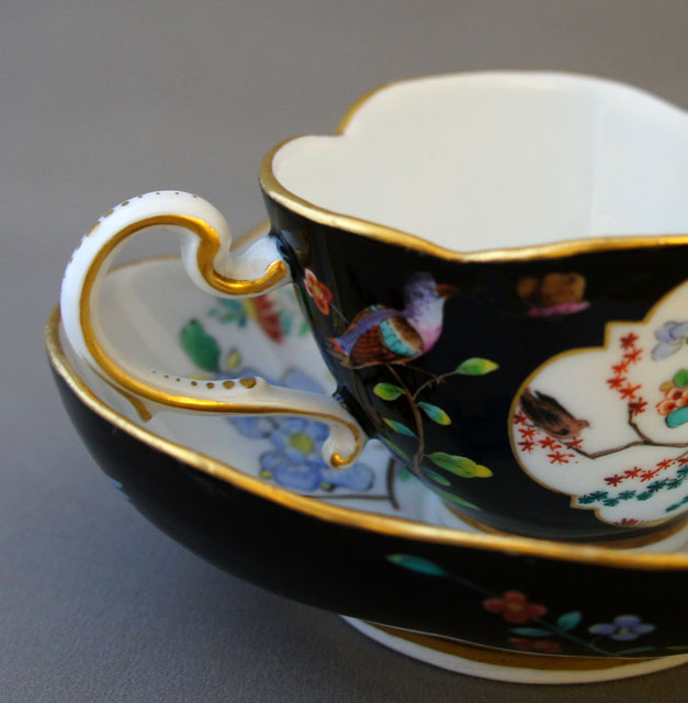 翌日発送 希少 先代作！陶葊・陶あん カップ＆ソーサー 牡丹絵 大振り