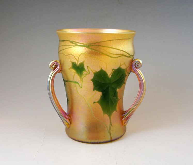 Y1081-10 ルイス・カムフォート・ティファニー作 ファブリルガラス