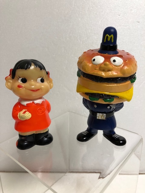 80'sマクドナルド☆ビッグマックポリス☆良品 ソフビ人形 ハッピー