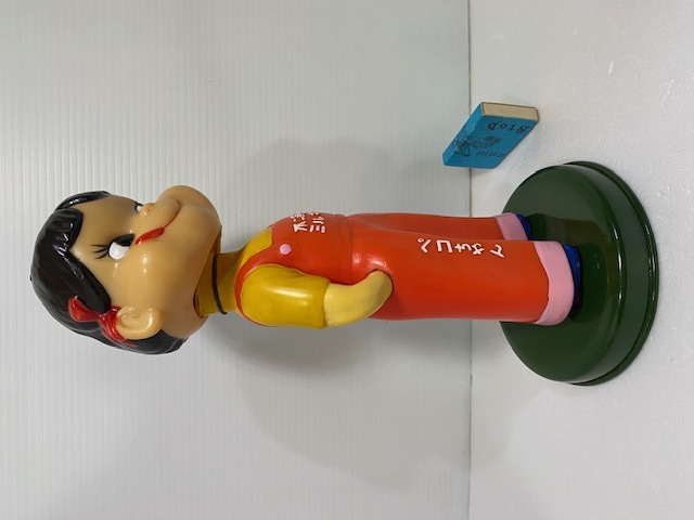 ブリキ台☆カウンター用☆店頭用☆不二家☆首ふり☆ハカマ☆ペコちゃん