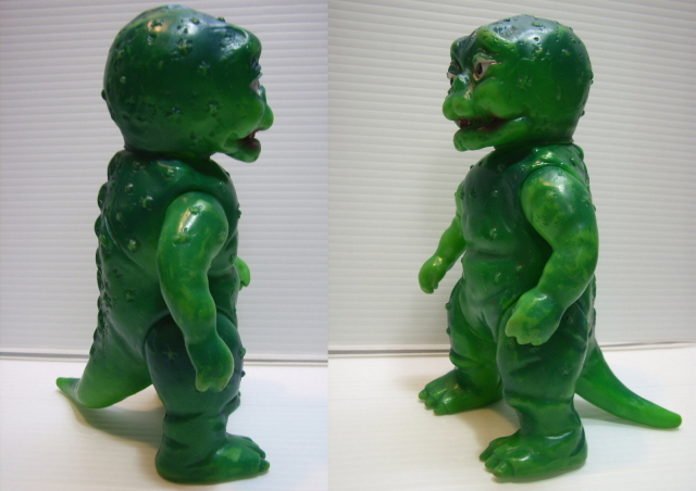 激レア当時物☆マルサン ミニラ(ゴジラの息子)ソフビ☆昭和レトロ