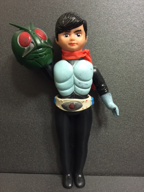 希少】旧バンダイ仮面ライダーV3面取れソフビ当時物 旧バンダイ 仮面