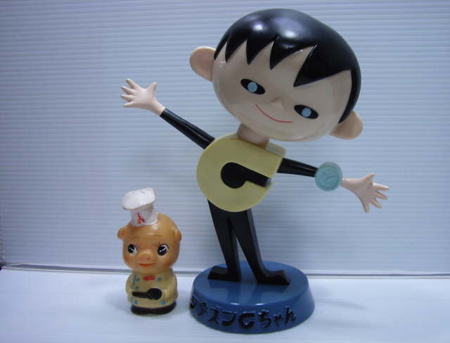 復刻版☆カウンター用 シチズン時計 シーちゃん 首ふり ソフビ人形 大