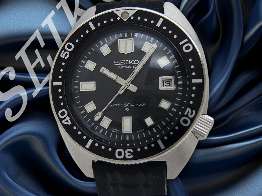 JA-2722| セイコー セカンドダイバー 150m 6105-8000 前期型モデル SS