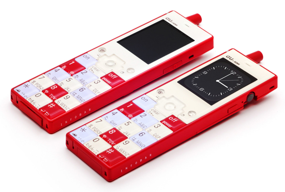 au INFOBAR 携帯電話モック 3台セット au INFOBAR モック 3台