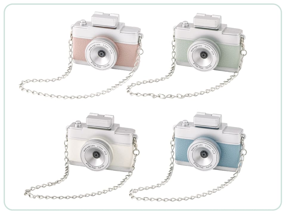 3COINS「ミニトイカメラ」再販。手乗りサイズで24種フィルター