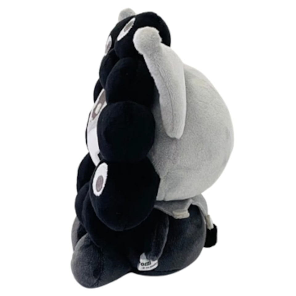 サンリオ×黒ミャクミャクぬいぐるみ、Mサイズの受注販売スタート