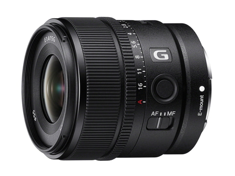 ソニー、絞りリング搭載のAPS-C広角レンズ「E 15mm F1.4 G」。10万円