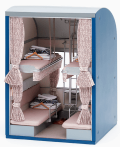 ジオラマ「内装模型 24系25形 北斗星B寝台 オハネフ25 12」発売