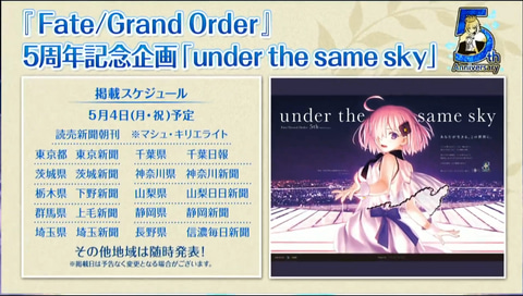FGO 5周年企画 新聞 広告 全48紙セット Fate Grand Order FGO 5周年