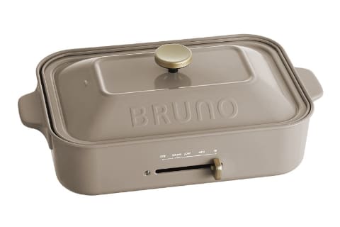 BRUNO、ホットプレートの限定カラーが復刻。グレージュなど人気の4色