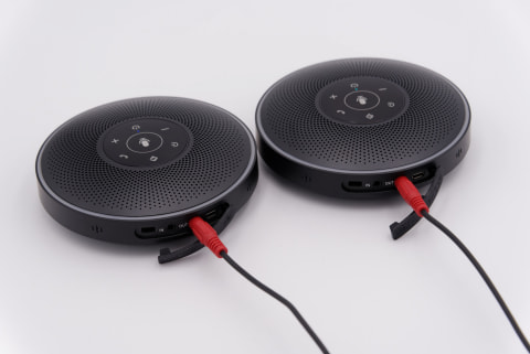 2台1セットのワイヤレススピーカーフォン「eMeet M220」が、オンライン