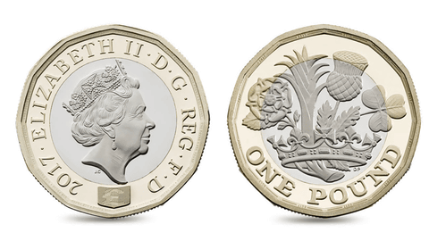 a281 イギリス 1ポンド 硬貨 バイメタル 30枚まとめて 壮観！ a281