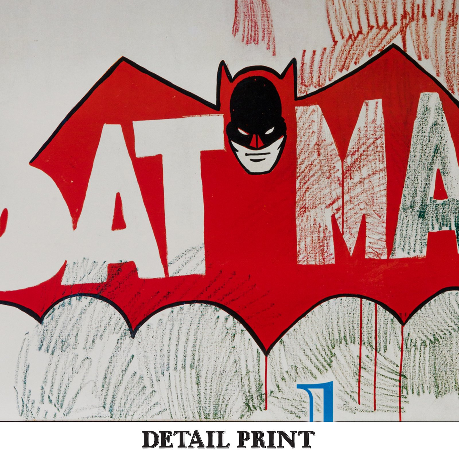 Batman | Andy Warhol | 1996 | Exhibition Poster | Wall Art Print