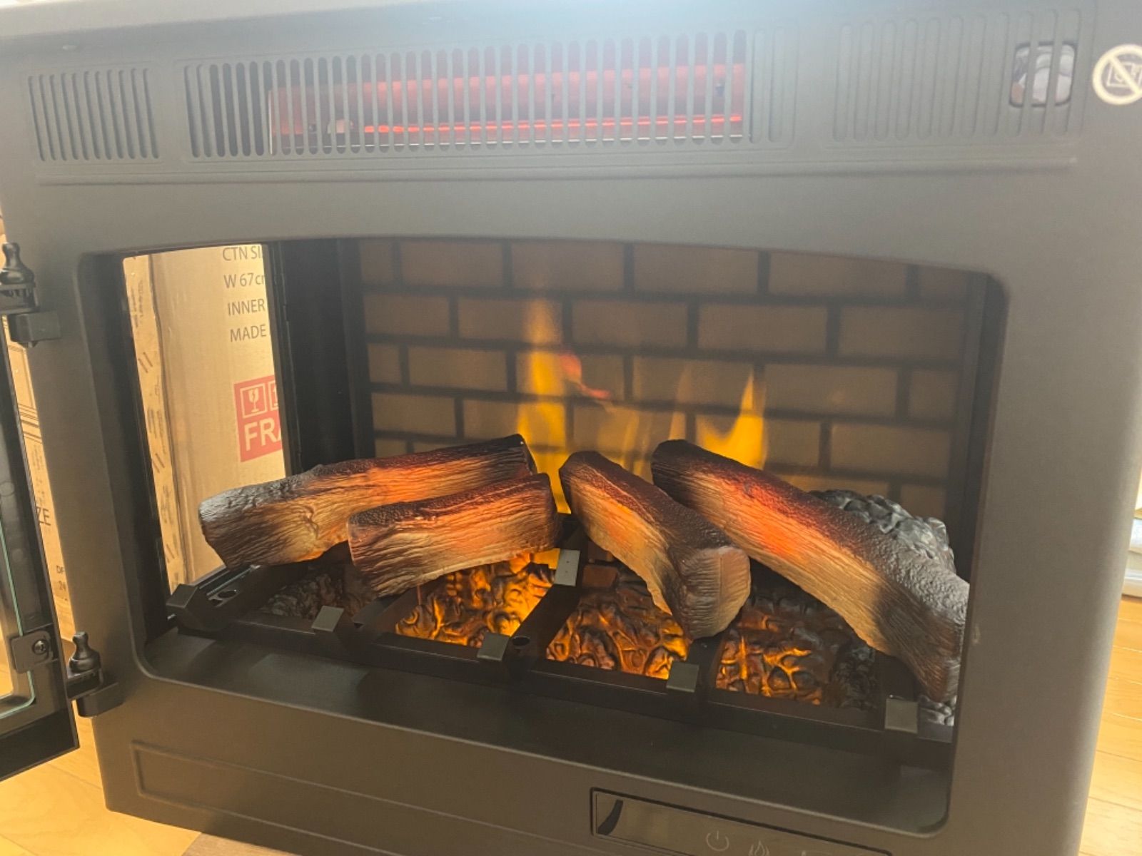 ヒーター ファン 暖炉型 電気 ファンヒーター QVCジャパン DFI-5010-01