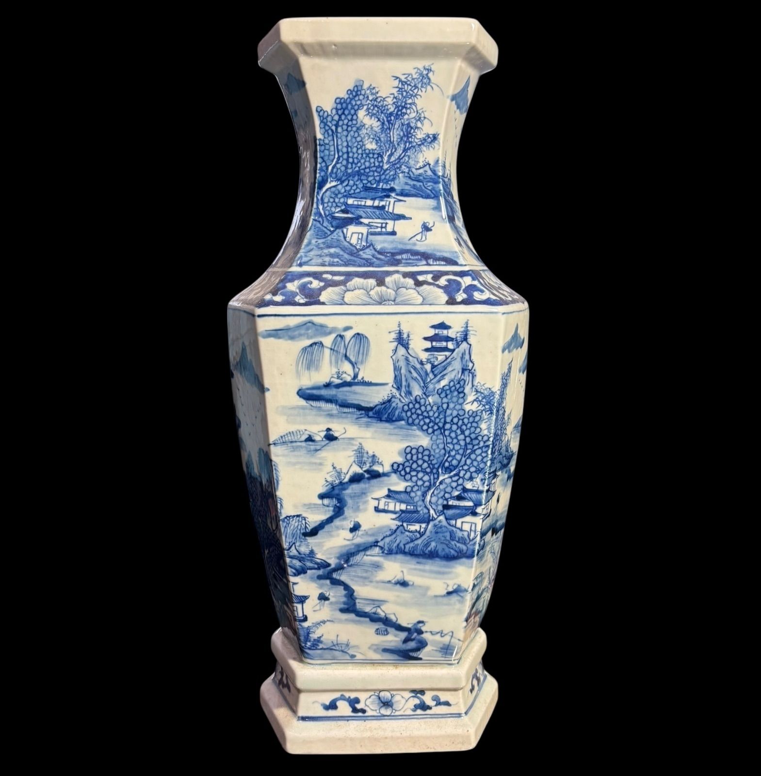 中国 染付草花瓶 f2250920 中国 染付草花瓶 f2250920 中国 染付草花瓶