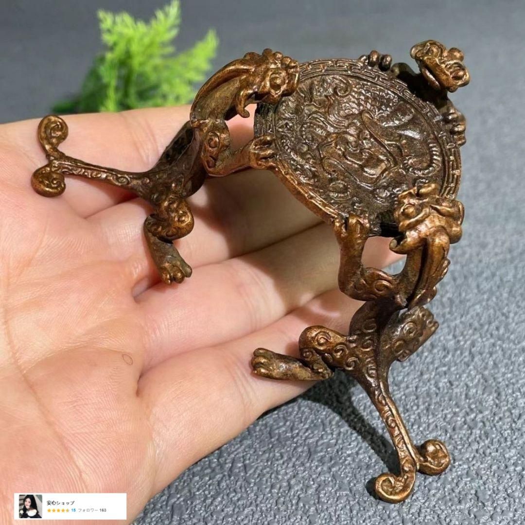 銅 細工 瓢簞龍鳳図茶壺 茶道具 香道具 装飾品 工芸品 置物 【公式通販】