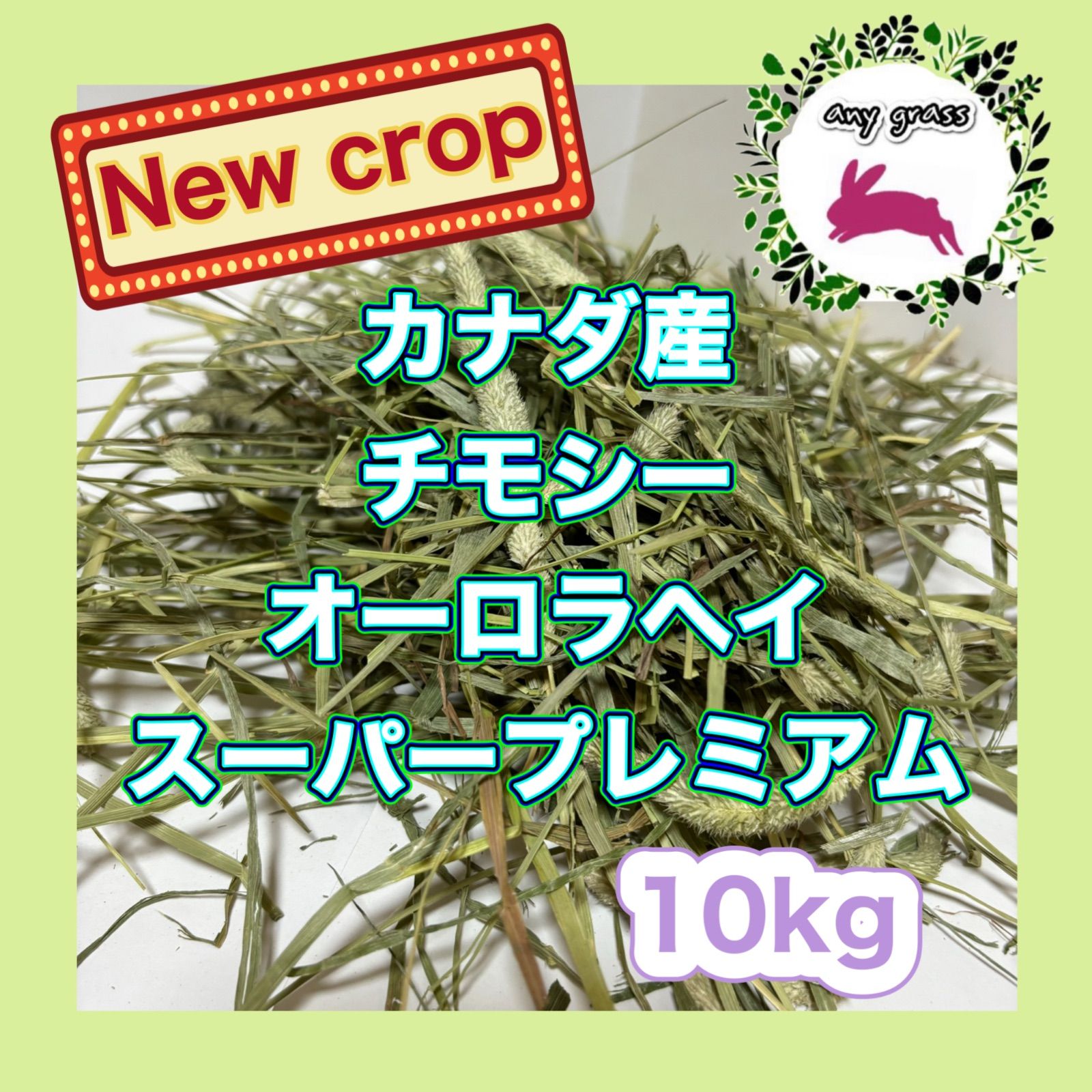 6/15まで】 カナダ産 チモシー 60kg スーパープレミアム 1番刈り 2/9