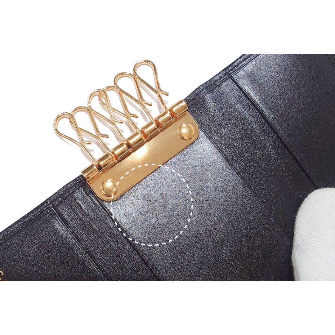 Cartier カルティエ パシャ 6連 キーケース レザー ブラック 黒