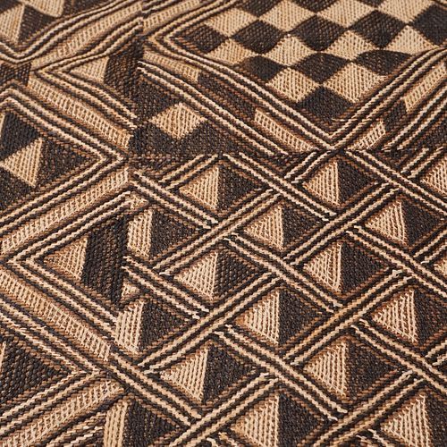 アフリカ コンゴ ショワ族 クバ布 ラフィア布 No,2 アフリカン