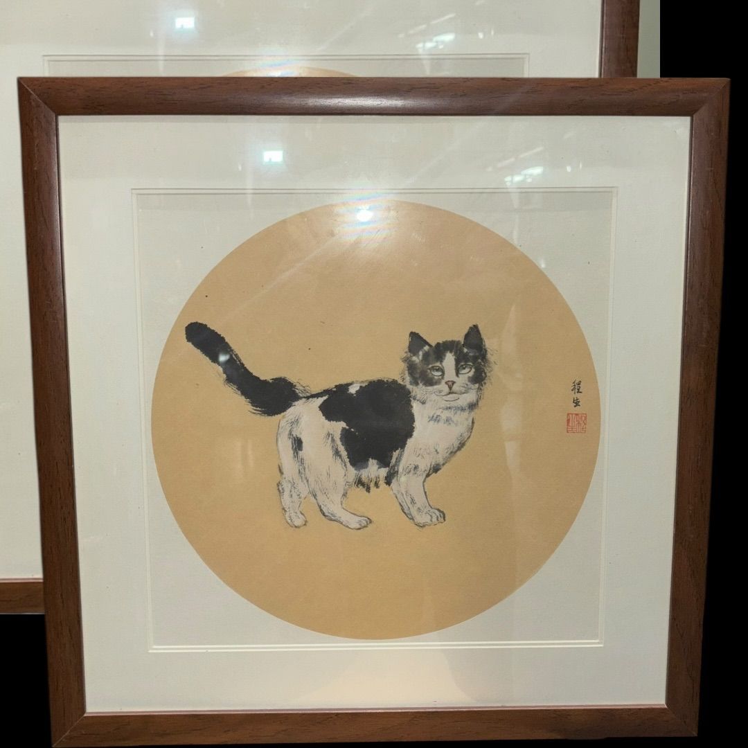 鈴木啓處筆 花鳥圖 紙本肉筆 掛軸 送料込み251029 鈴木啓處筆 花鳥圖