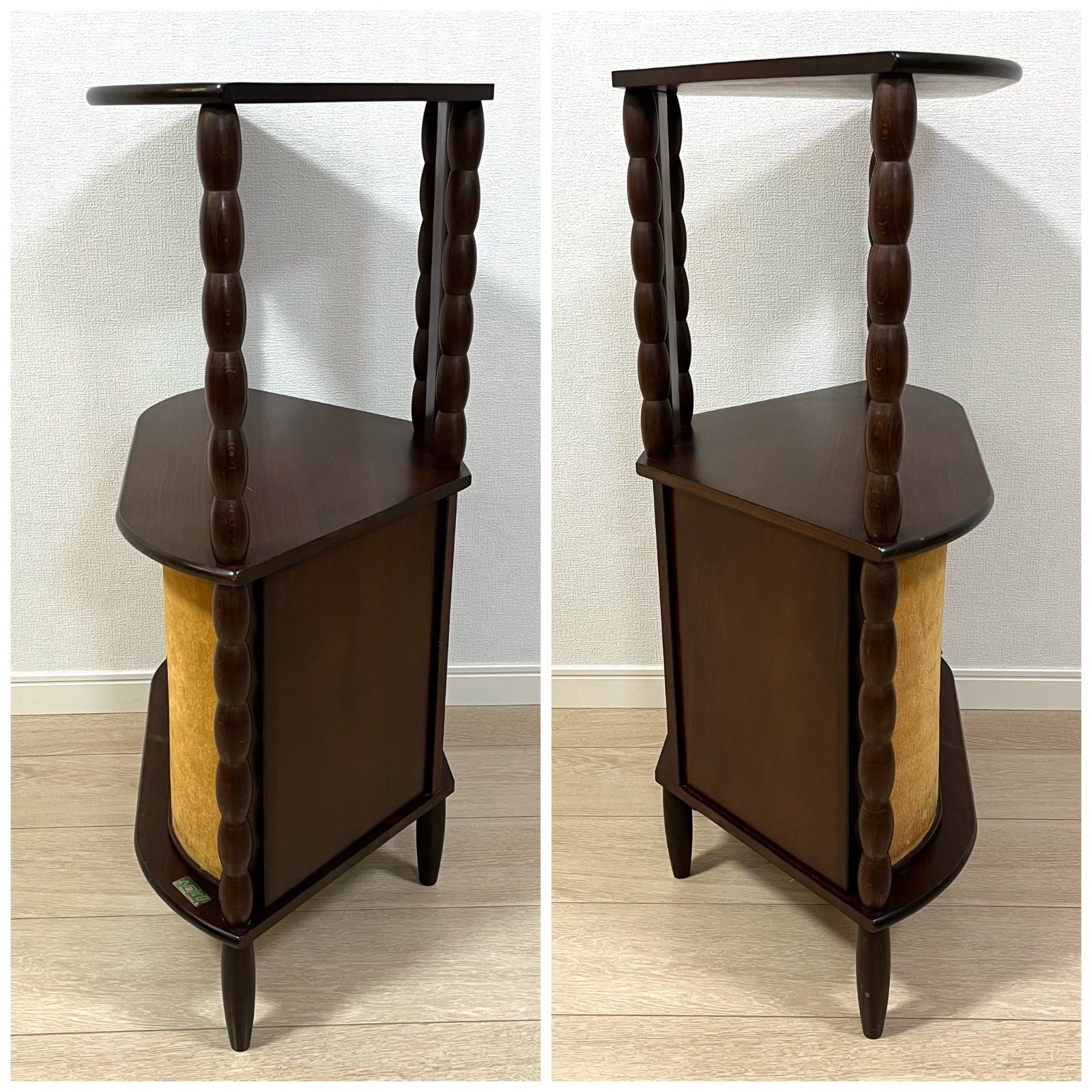 ち11) 安い ナジコ コーナーシェルフ コーナー収納 Najico 扉付き棚