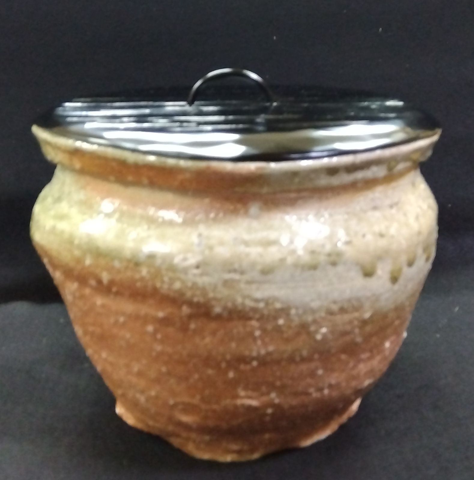 杉本貞光（水月）造 信楽茶入 共箱御本茶碗 杉本貞光造 共箱 : 茶道具