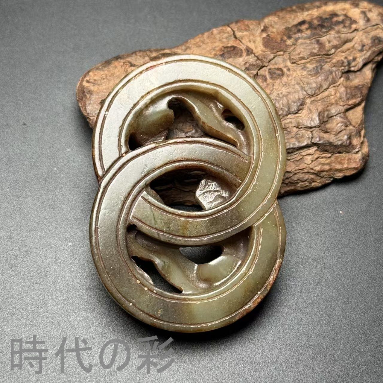 中国古美術.旧藏品.時代物.古和田玉彫り.大象玉珮.吉祥如意.造型古樸