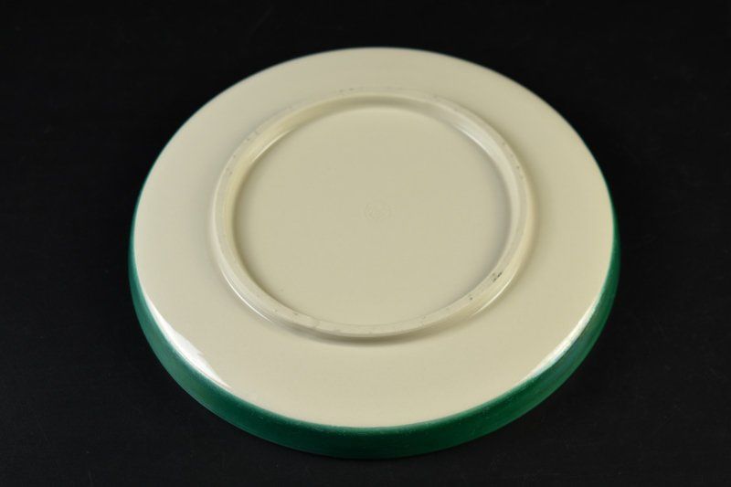 公式 【蔵A5204a】平安禎山 緑釉金彩 中皿 十客 20.8㎝ 2025年最新