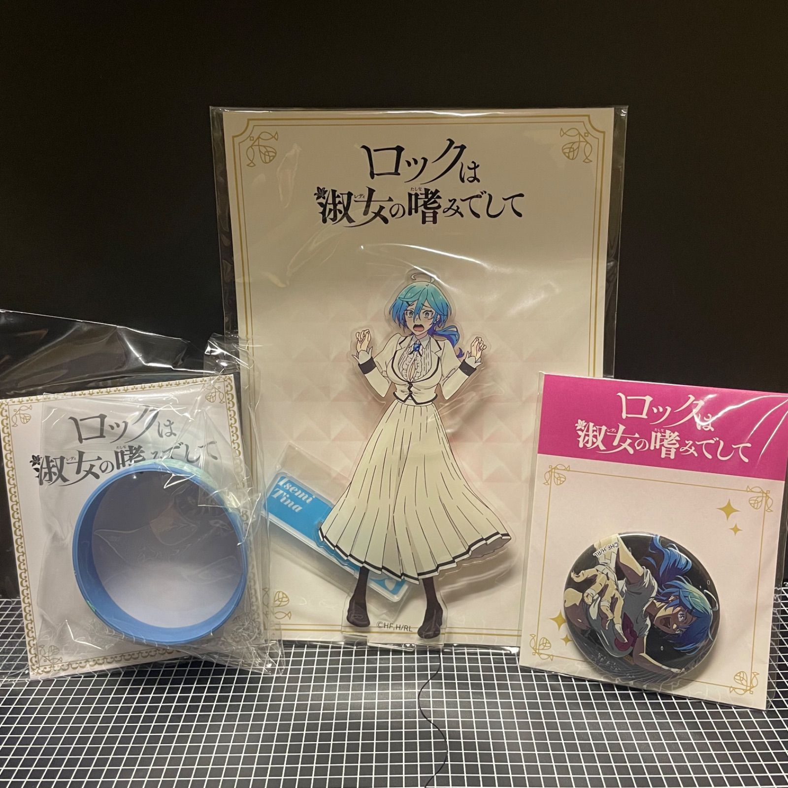 ロックは淑女の嗜みでして 院瀬見ティナ 缶バッジ 48個セット ロック