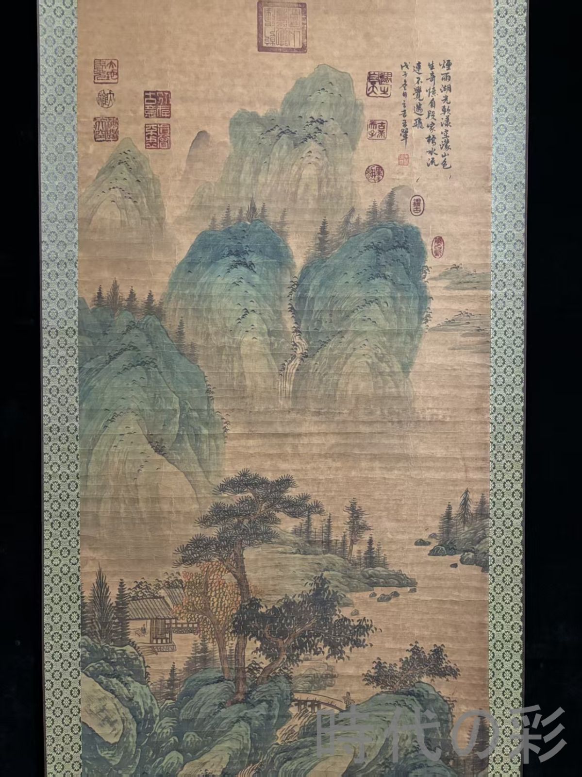 中国古美術・純手描き四尺人物掛軸・国画・斉白石印款・宣紙・茶道・賞