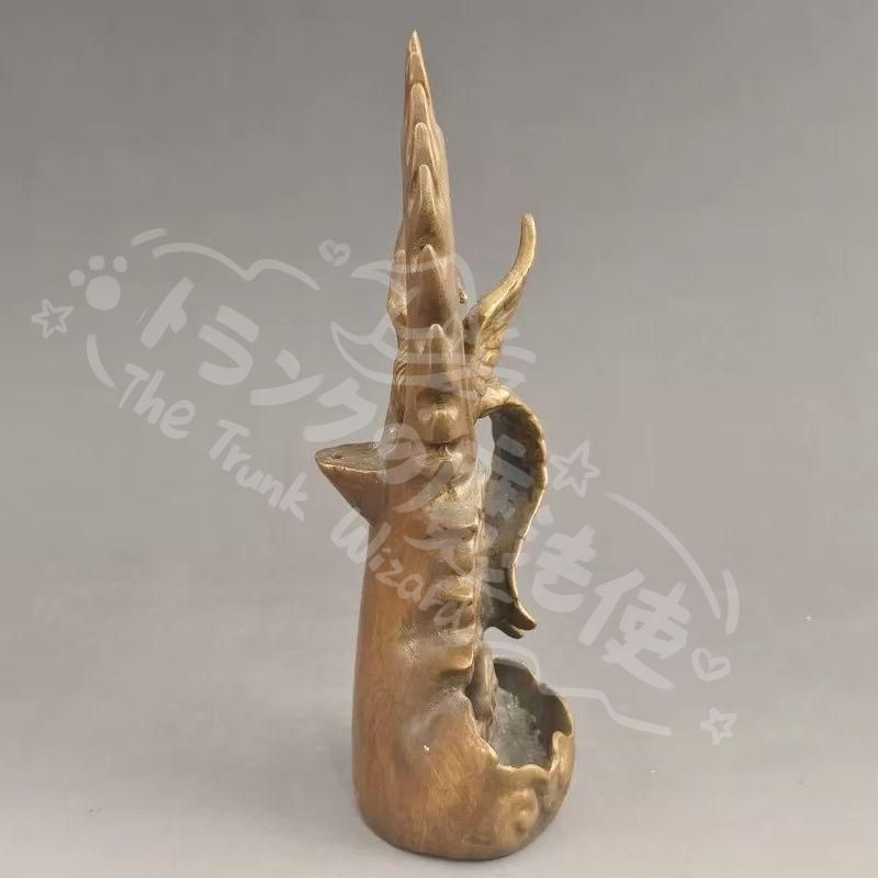 香炉 鳳凰型 宝船 銅製 彫刻 置物 開運 風水 骨董 インテリア