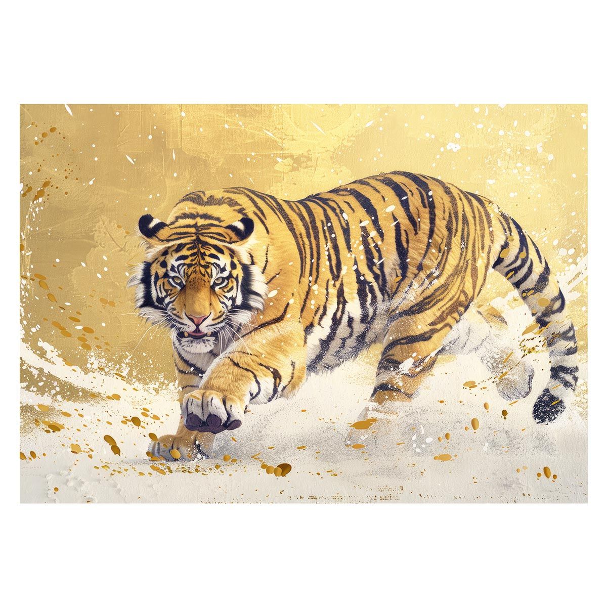 A1サイズ（約59x84cm）】【lh-poster-7933】トラ 虎 猛虎 掛け軸