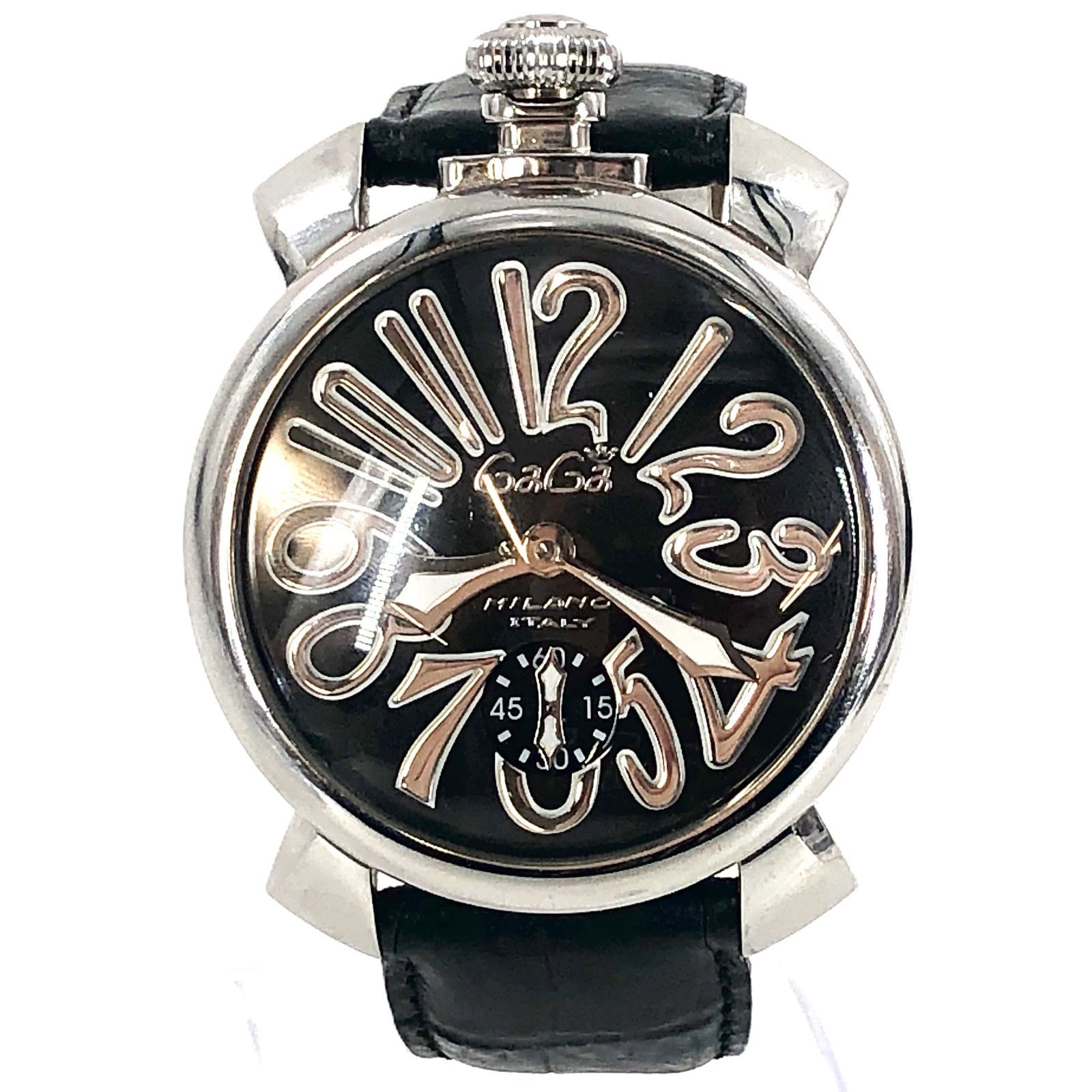 GaGa MILANO ガガミラノ マヌアーレ セール中 SS×レザー/手巻き