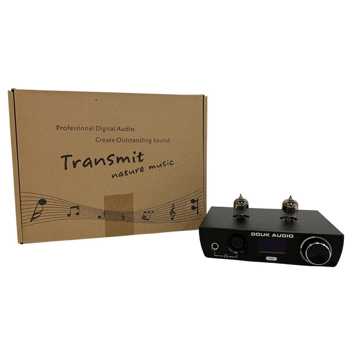 R562 水指 『倉本陽子作』『ガラス製』『竹蓋』『陵線の風景』 共